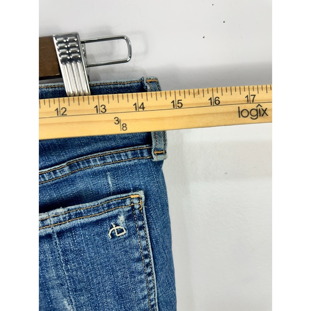 Rag Bone Size 28 Skinny Jeans Distressed Casual Denim Pants Blue Stretch Y2K - Picture 8 of 9